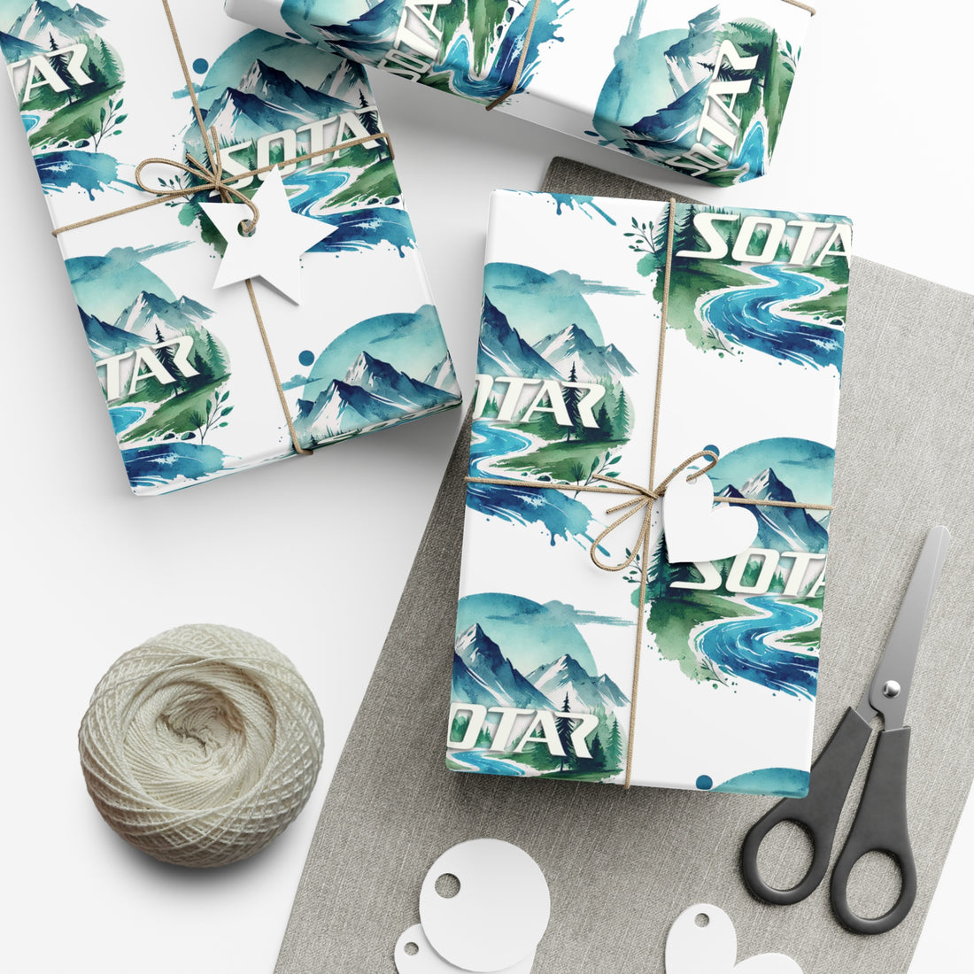 Wrapping Papers for Outdoorsy Folks - Watercolor 201