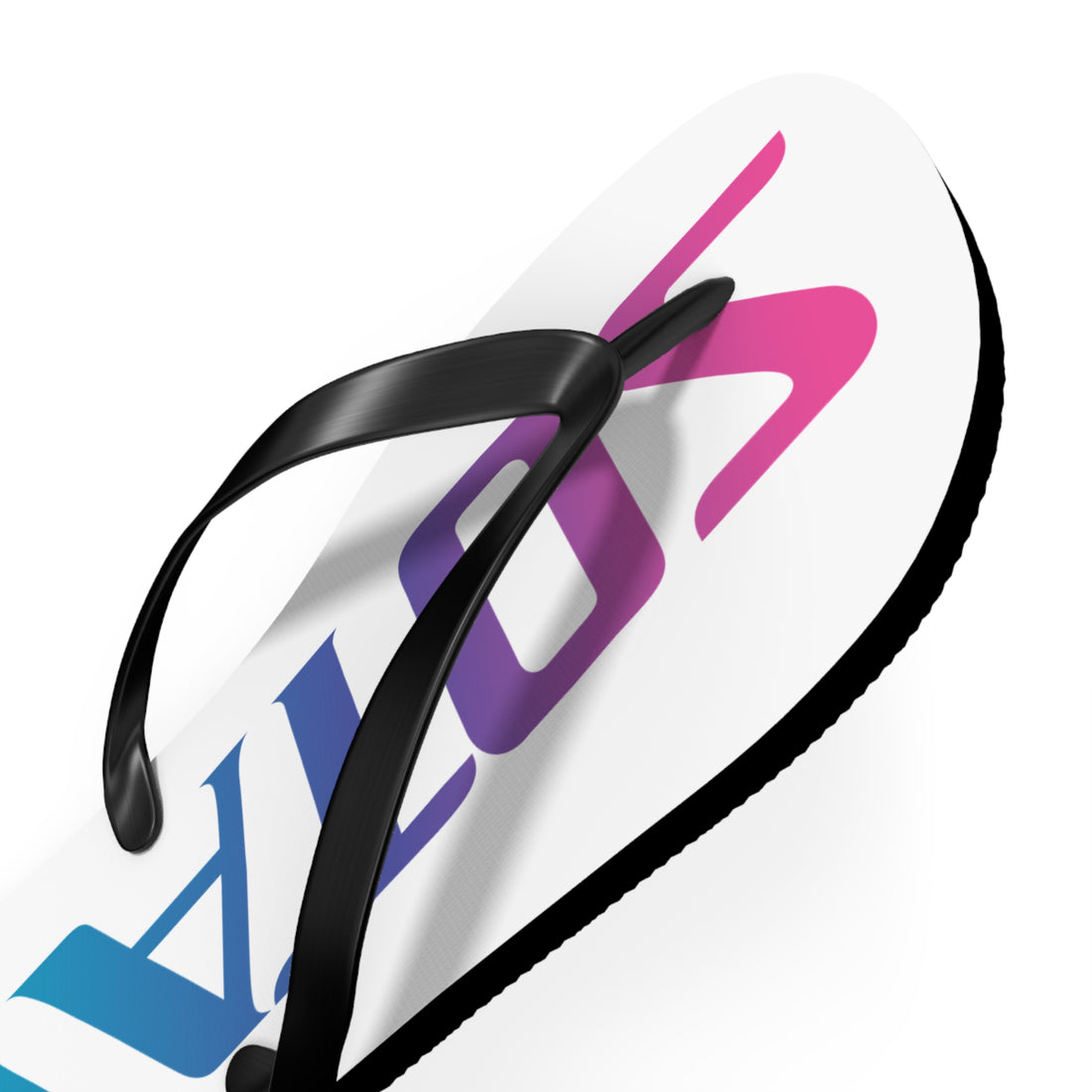SOTAR Pink Teal Logo White Flip Flops Sandals Summer River Water Wear