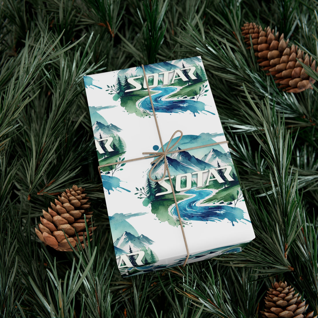 Wrapping Papers for Outdoorsy Folks - Watercolor 201