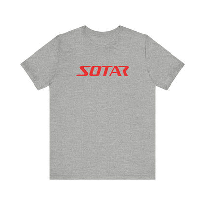 SOTAR Red LOGO Graphic Tee - Unisex Casual T-Shirt, Everyday Outdoor