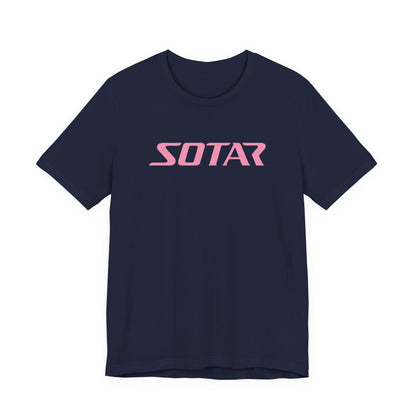SOTAR Pink LOGO Graphic Tee - Unisex Casual T-Shirt, Everyday Outdoor