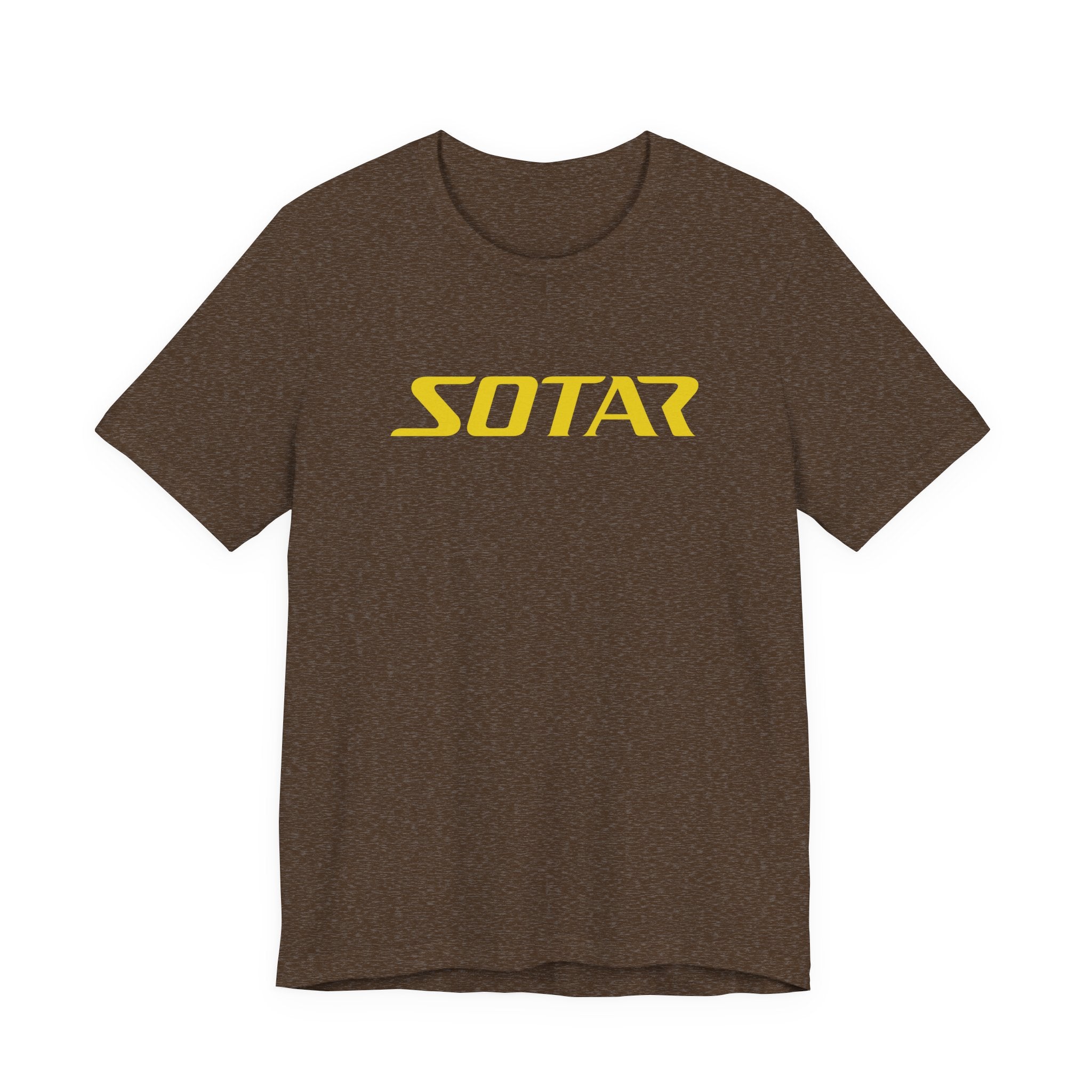 SOTAR Yellow LOGO Graphic Tee - Unisex Casual T-Shirt, Everyday Outdoor