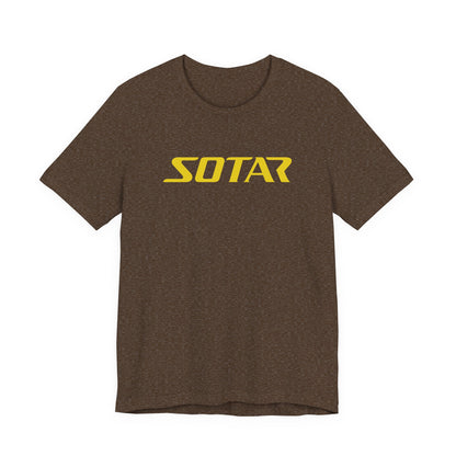 SOTAR Yellow LOGO Graphic Tee - Unisex Casual T-Shirt, Everyday Outdoor