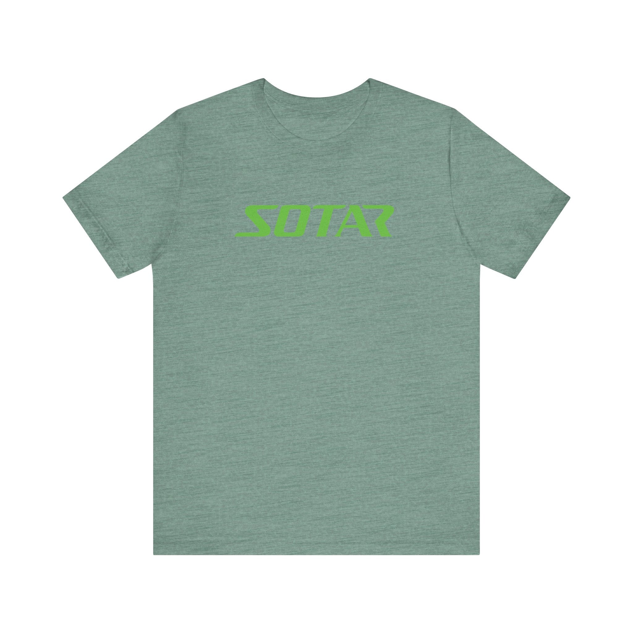 SOTAR Lime Green LOGO Graphic Tee - Unisex Casual T-Shirt, Everyday Outdoor