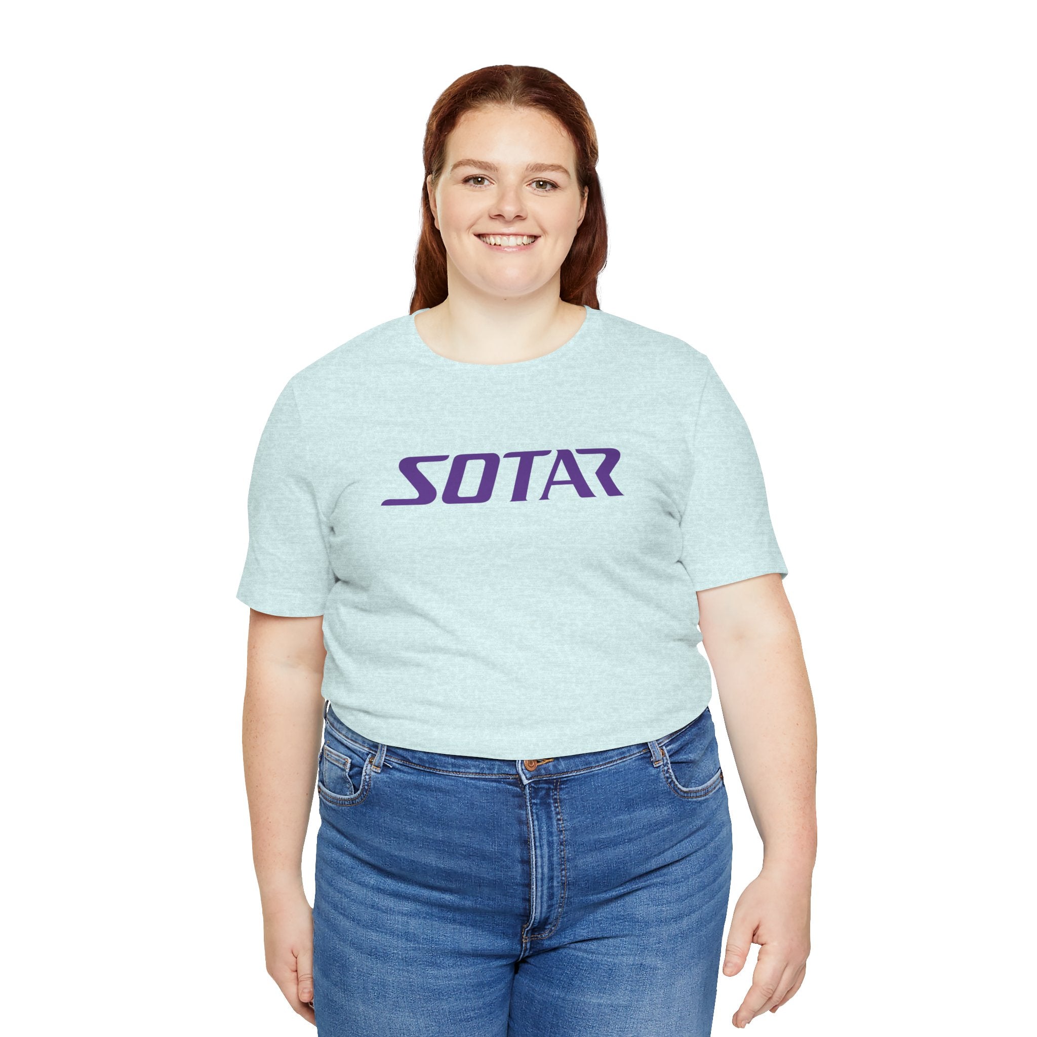 SOTAR Purple LOGO Graphic Tee - Unisex Casual T-Shirt, Everyday Outdoor