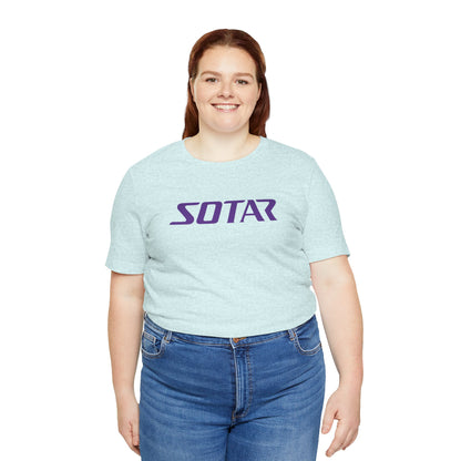 SOTAR Purple LOGO Graphic Tee - Unisex Casual T-Shirt, Everyday Outdoor
