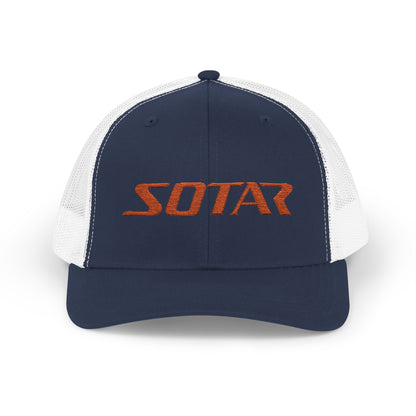 Snapback Trucker Cap - Orange Logo