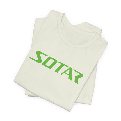 SOTAR Lime Green LOGO Graphic Tee - Unisex Casual T-Shirt, Everyday Outdoor