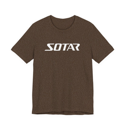 SOTAR White LOGO Graphic Tee - Unisex Casual T-Shirt, Everyday Outdoor