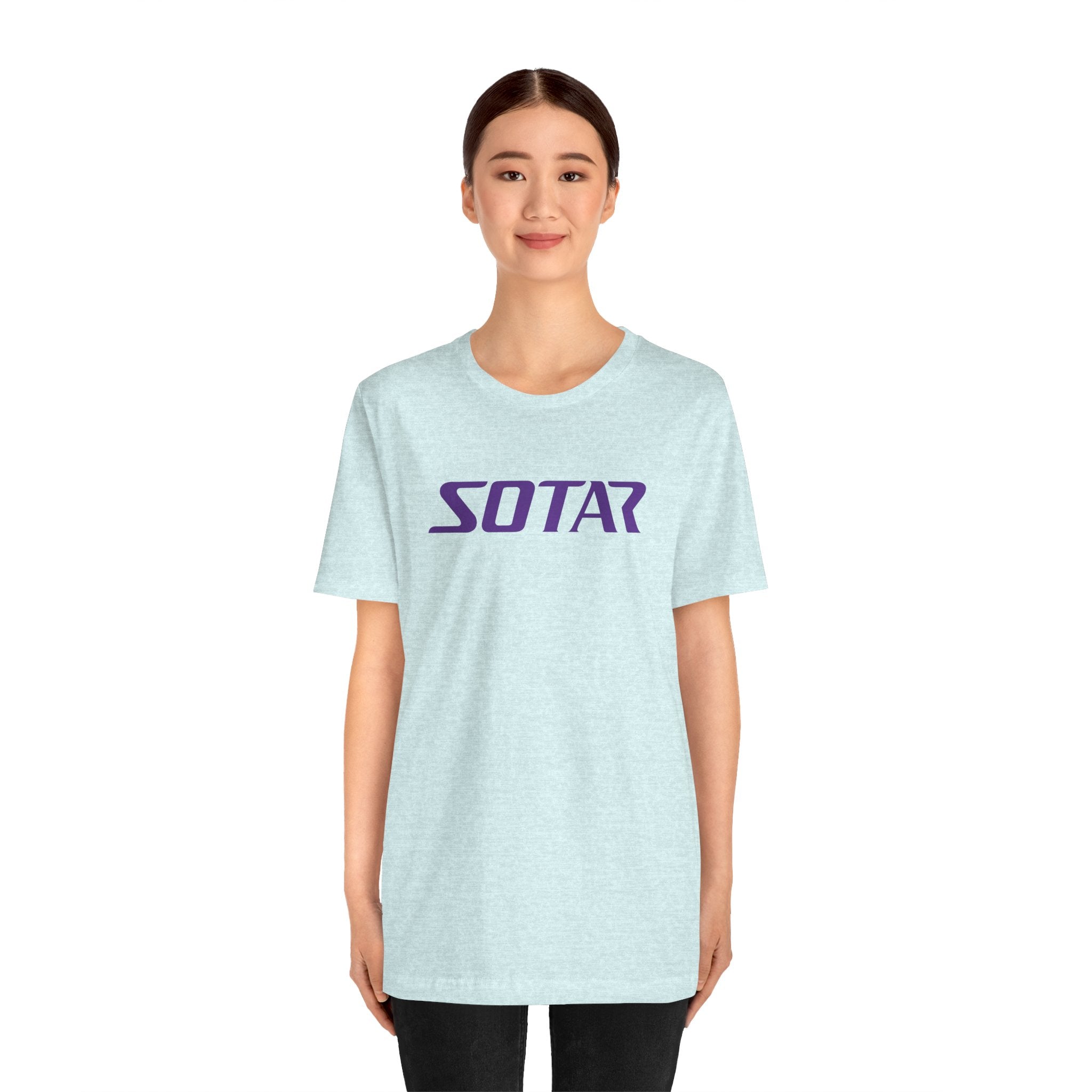 SOTAR Purple LOGO Graphic Tee - Unisex Casual T-Shirt, Everyday Outdoor