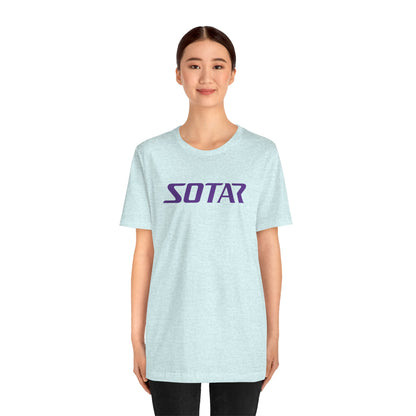 SOTAR Purple LOGO Graphic Tee - Unisex Casual T-Shirt, Everyday Outdoor