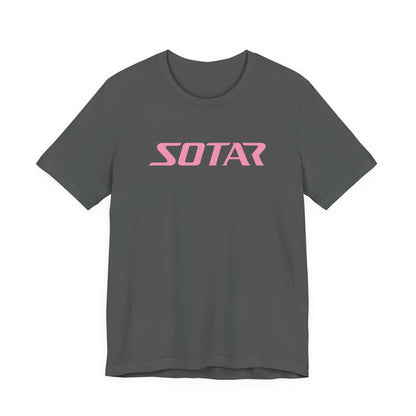 SOTAR Pink LOGO Graphic Tee - Unisex Casual T-Shirt, Everyday Outdoor