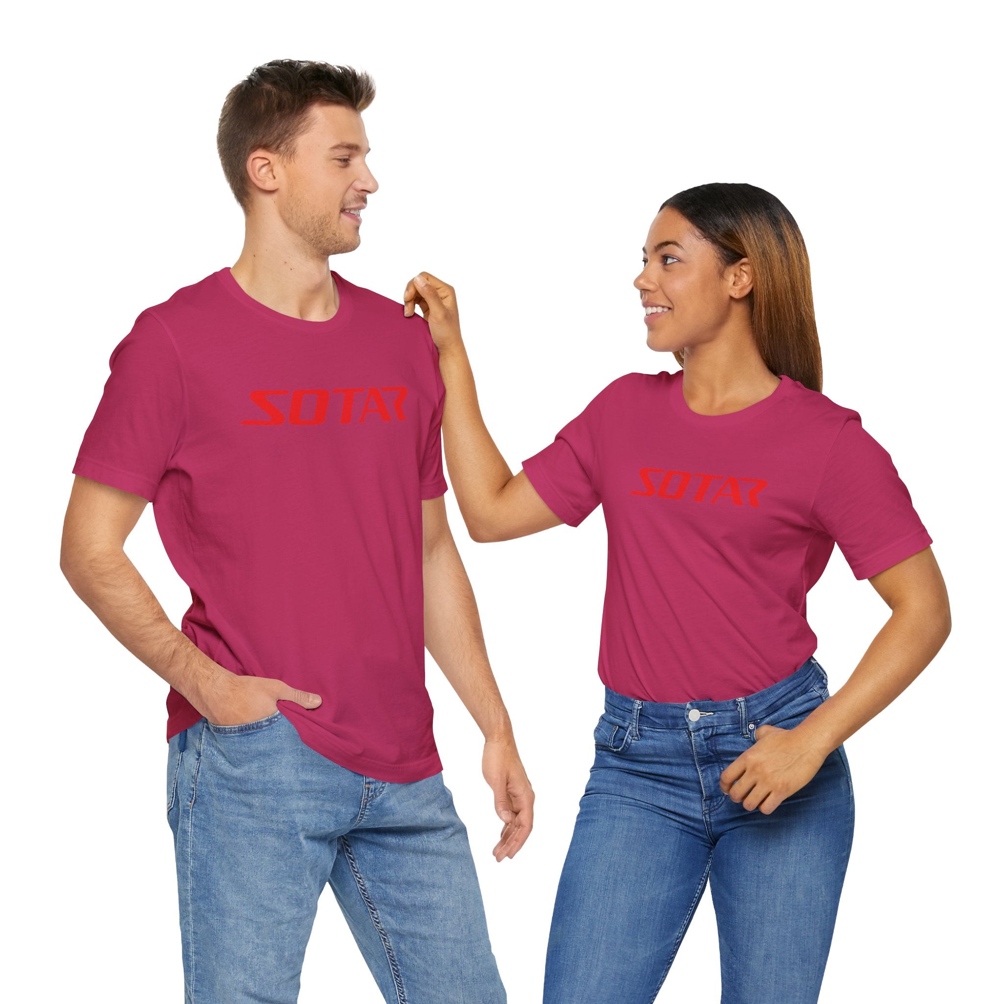 SOTAR Red LOGO Graphic Tee - Unisex Casual T-Shirt, Everyday Outdoor