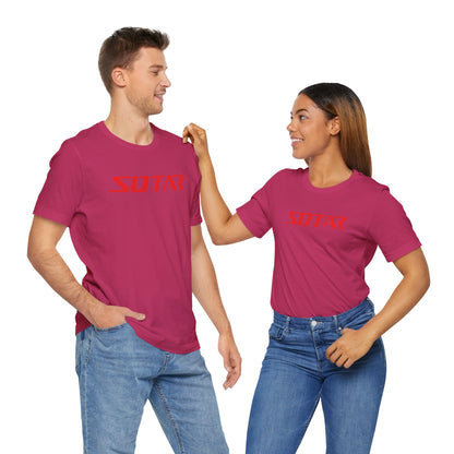 SOTAR Red LOGO Graphic Tee - Unisex Casual T-Shirt, Everyday Outdoor