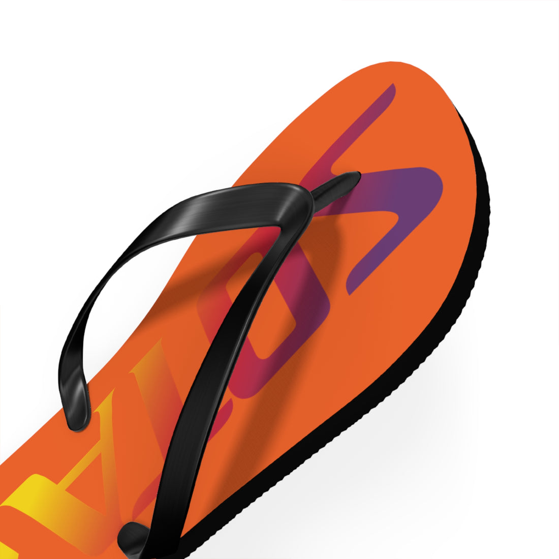 SOTAR Sunset Logo Orange Flip Flops Sandals Summer River Water Wear