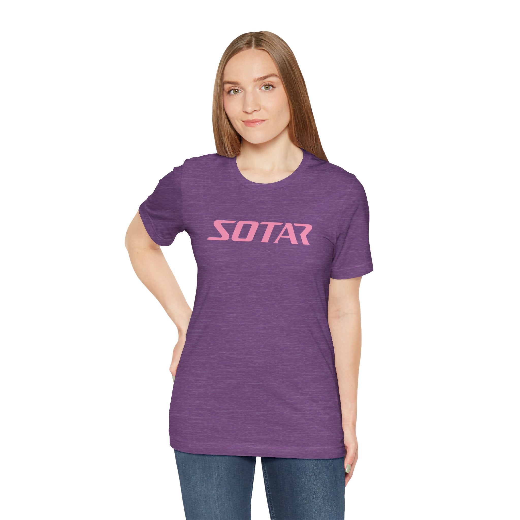 SOTAR Pink LOGO Graphic Tee - Unisex Casual T-Shirt, Everyday Outdoor