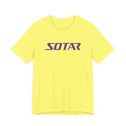 SOTAR Purple LOGO Graphic Tee - Unisex Casual T-Shirt, Everyday Outdoor
