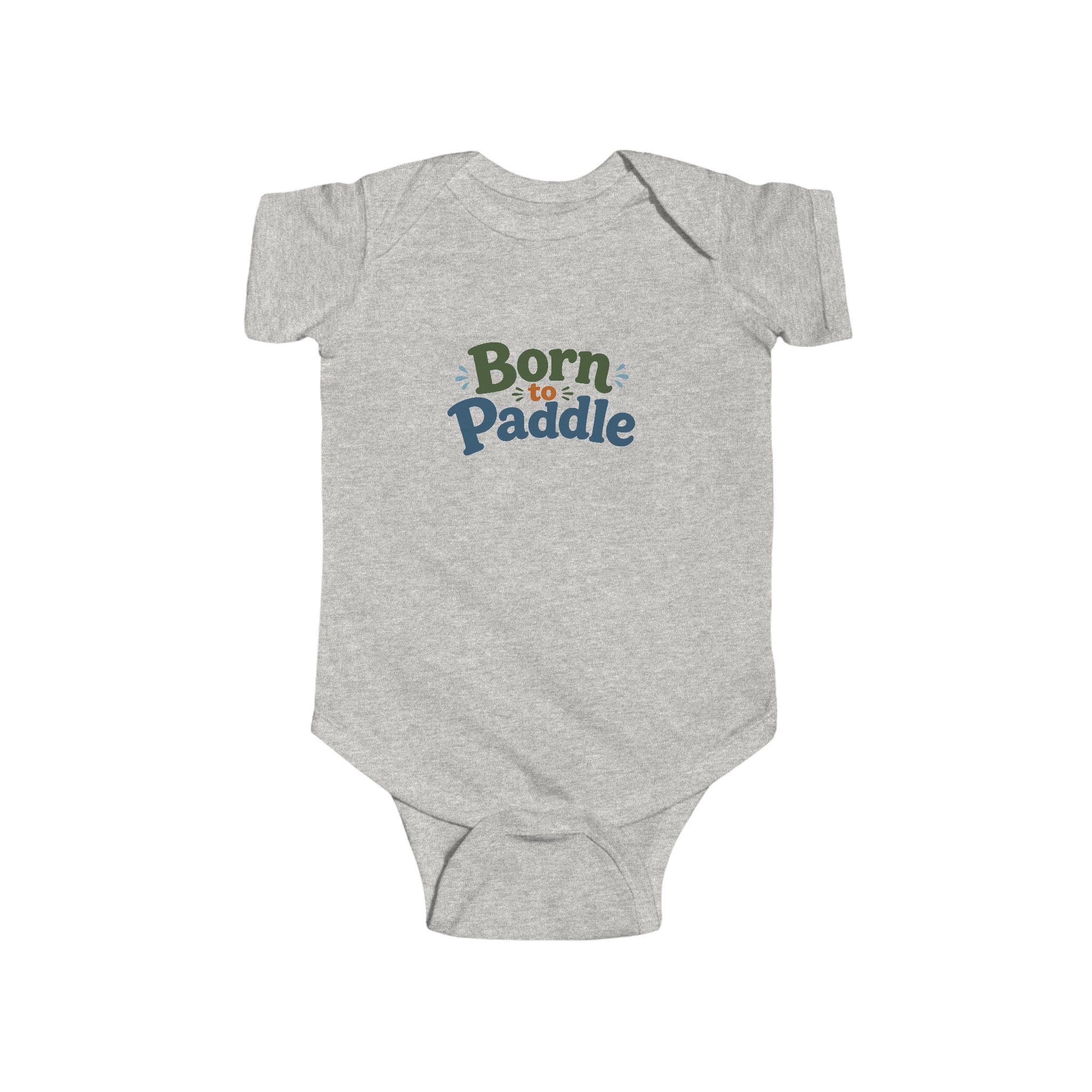 Born to Paddle Infant Bodysuit — Cute Baby Onesie for Little Kayakers