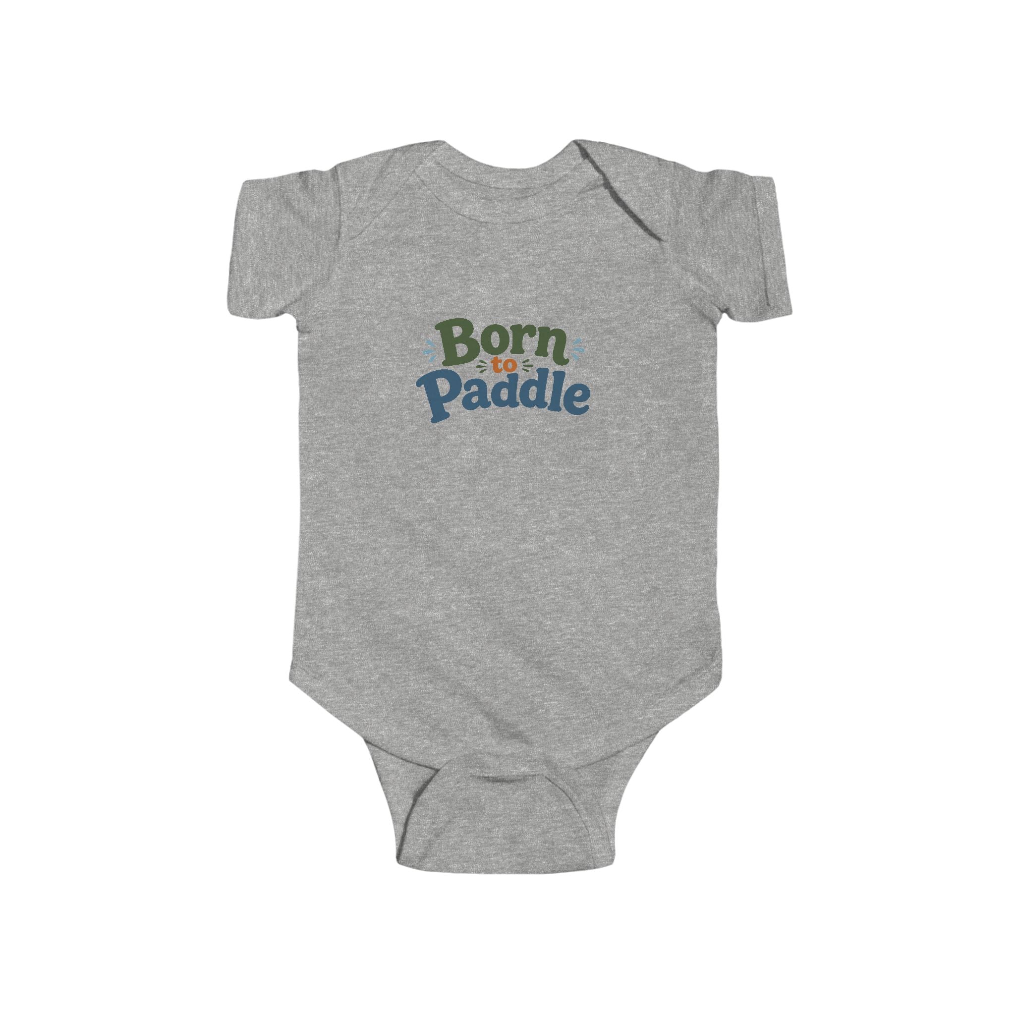 Born to Paddle Infant Bodysuit — Cute Baby Onesie for Little Kayakers