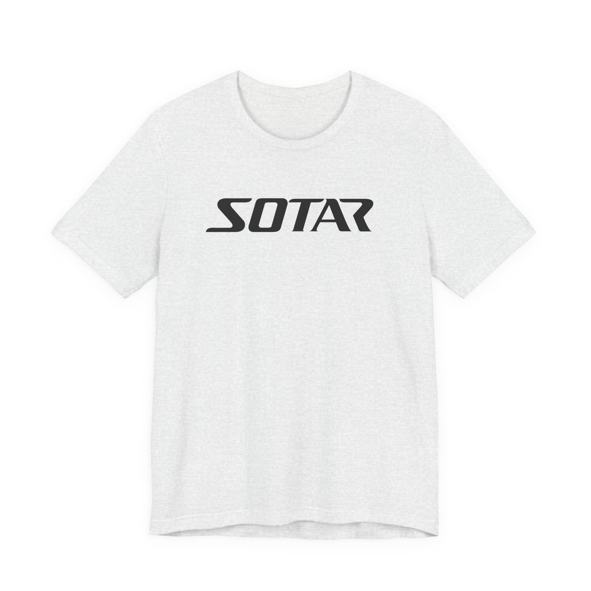Black Simple SOTAR Jersey Short Sleeve Tee Shirt