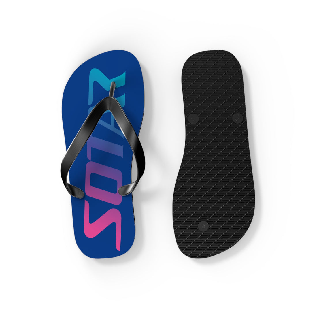 SOTAR Pink Teal Logo Blue Flip Flops Sandals Summer River Water Wear