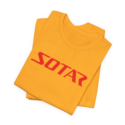 SOTAR Red LOGO Graphic Tee - Unisex Casual T-Shirt, Everyday Outdoor