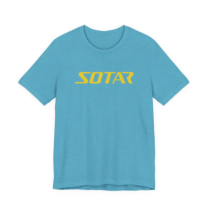 SOTAR Yellow LOGO Graphic Tee - Unisex Casual T-Shirt, Everyday Outdoor