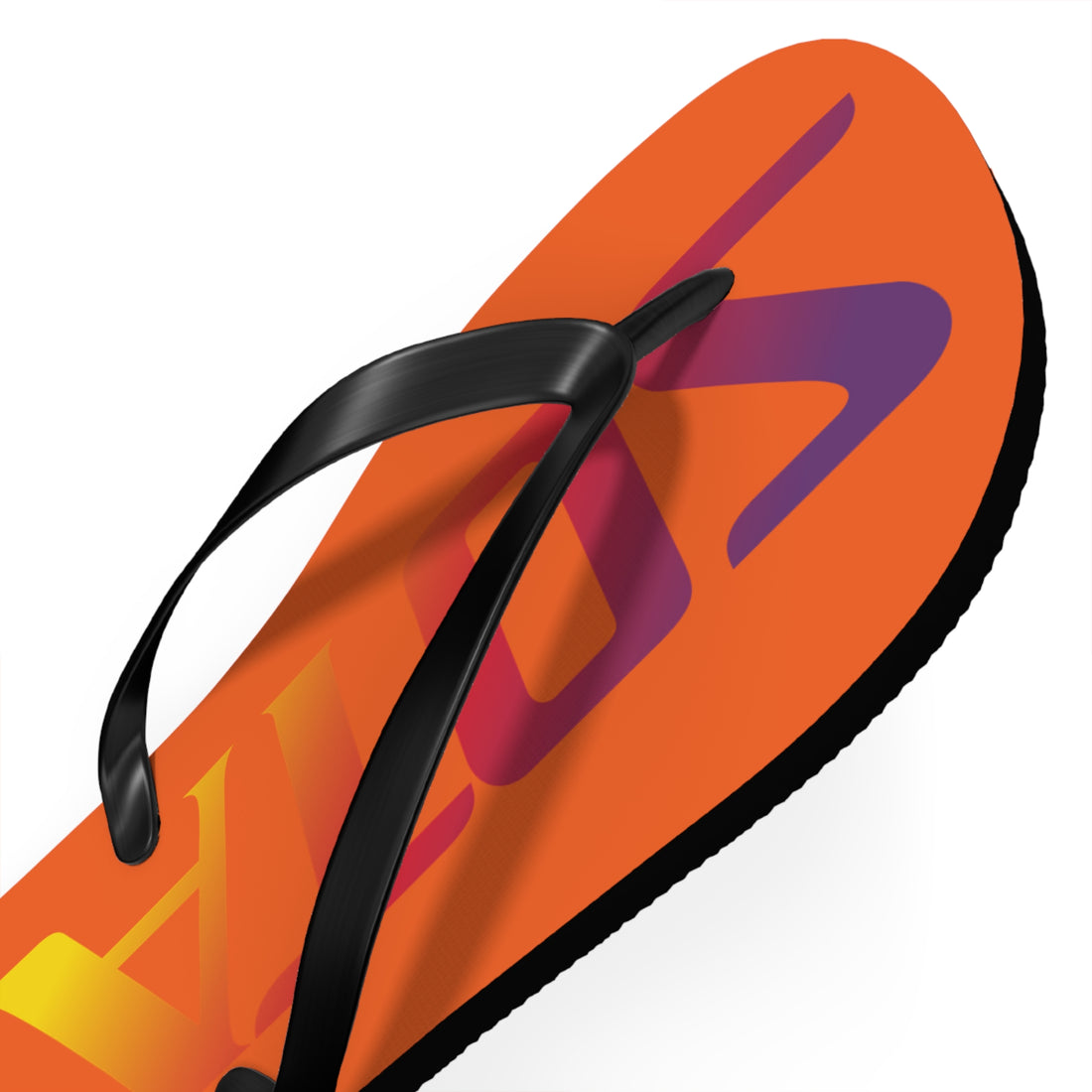 SOTAR Sunset Logo Orange Flip Flops Sandals Summer River Water Wear
