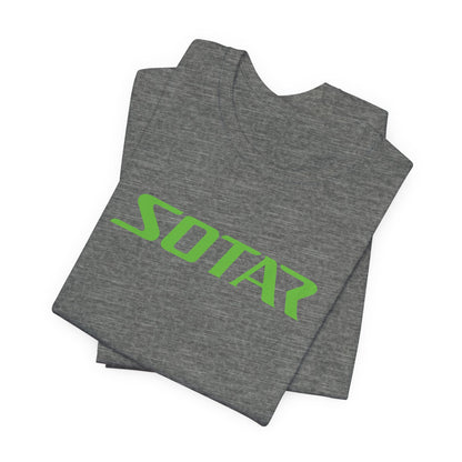SOTAR Lime Green LOGO Graphic Tee - Unisex Casual T-Shirt, Everyday Outdoor