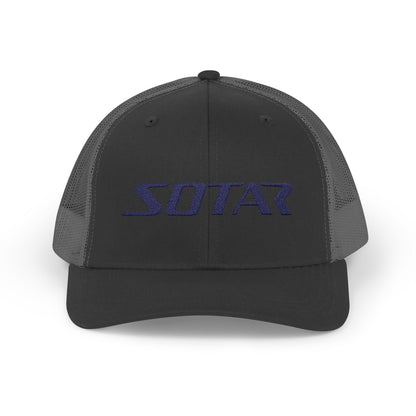 Snapback Trucker Cap - Blue Logo