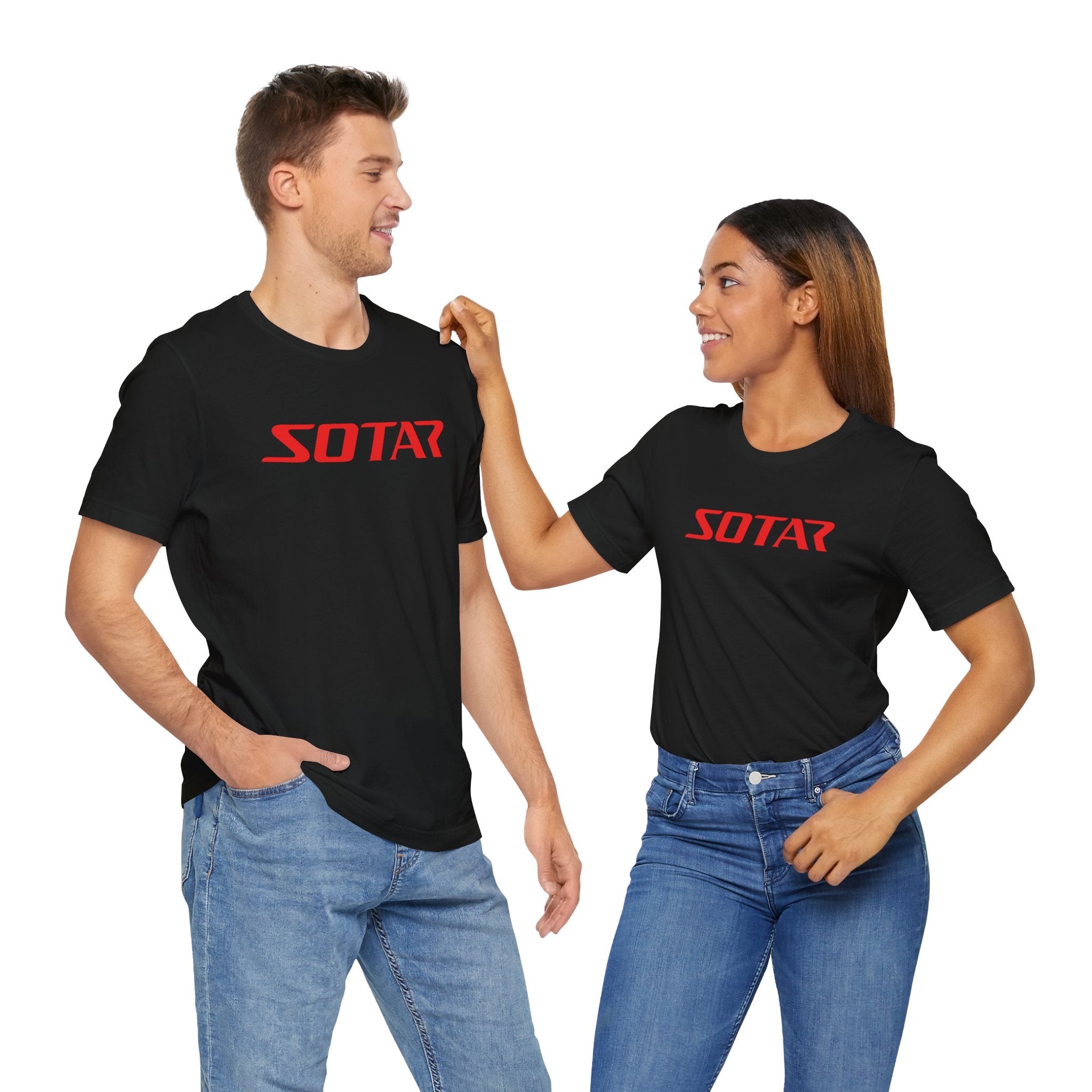 SOTAR Red LOGO Graphic Tee - Unisex Casual T-Shirt, Everyday Outdoor
