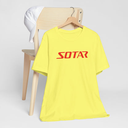 SOTAR Red LOGO Graphic Tee - Unisex Casual T-Shirt, Everyday Outdoor