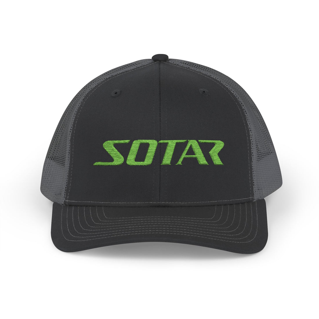 Snapback Trucker Cap -Bright Green Logo