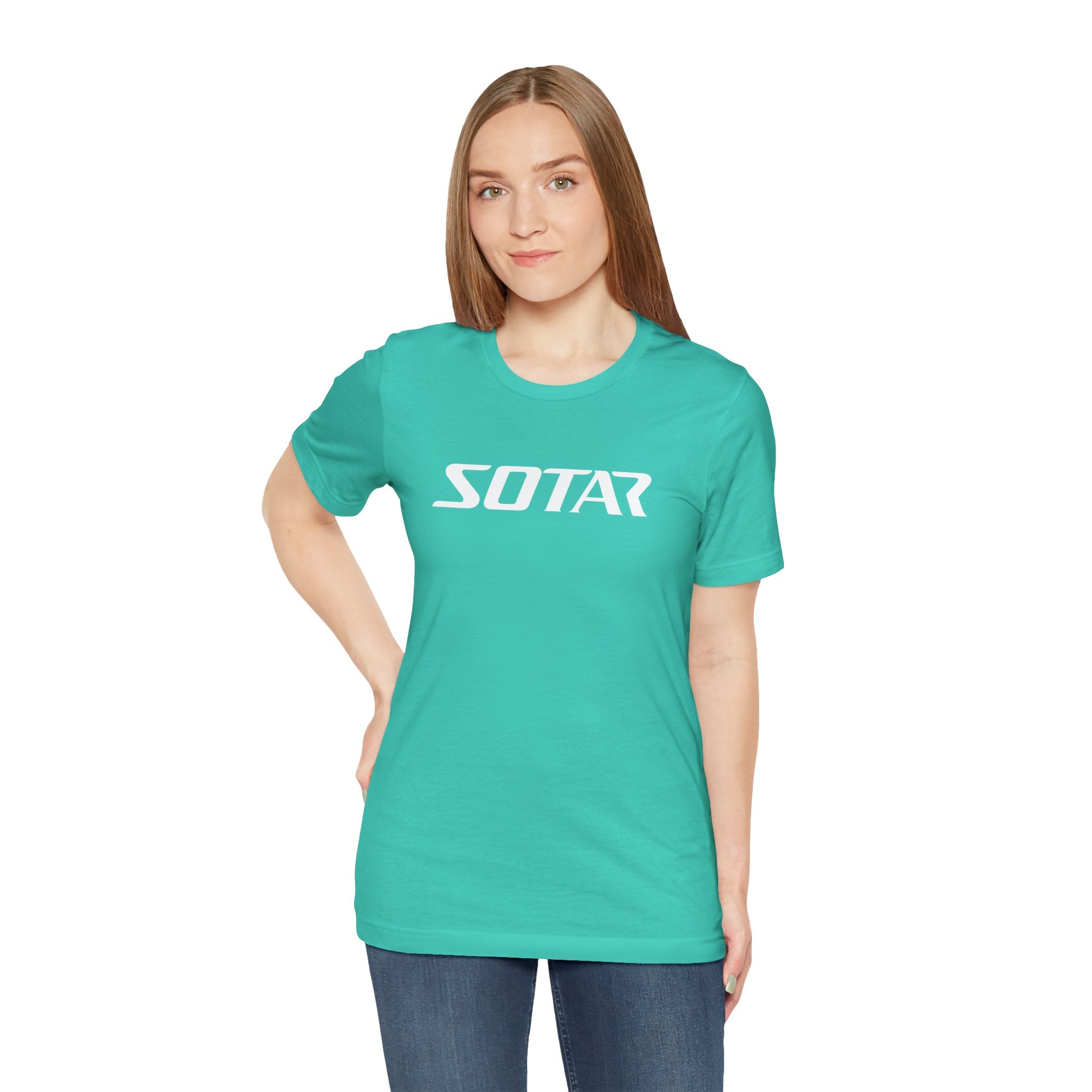 SOTAR White LOGO Graphic Tee - Unisex Casual T-Shirt, Everyday Outdoor
