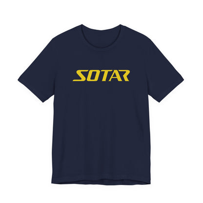 SOTAR Yellow LOGO Graphic Tee - Unisex Casual T-Shirt, Everyday Outdoor