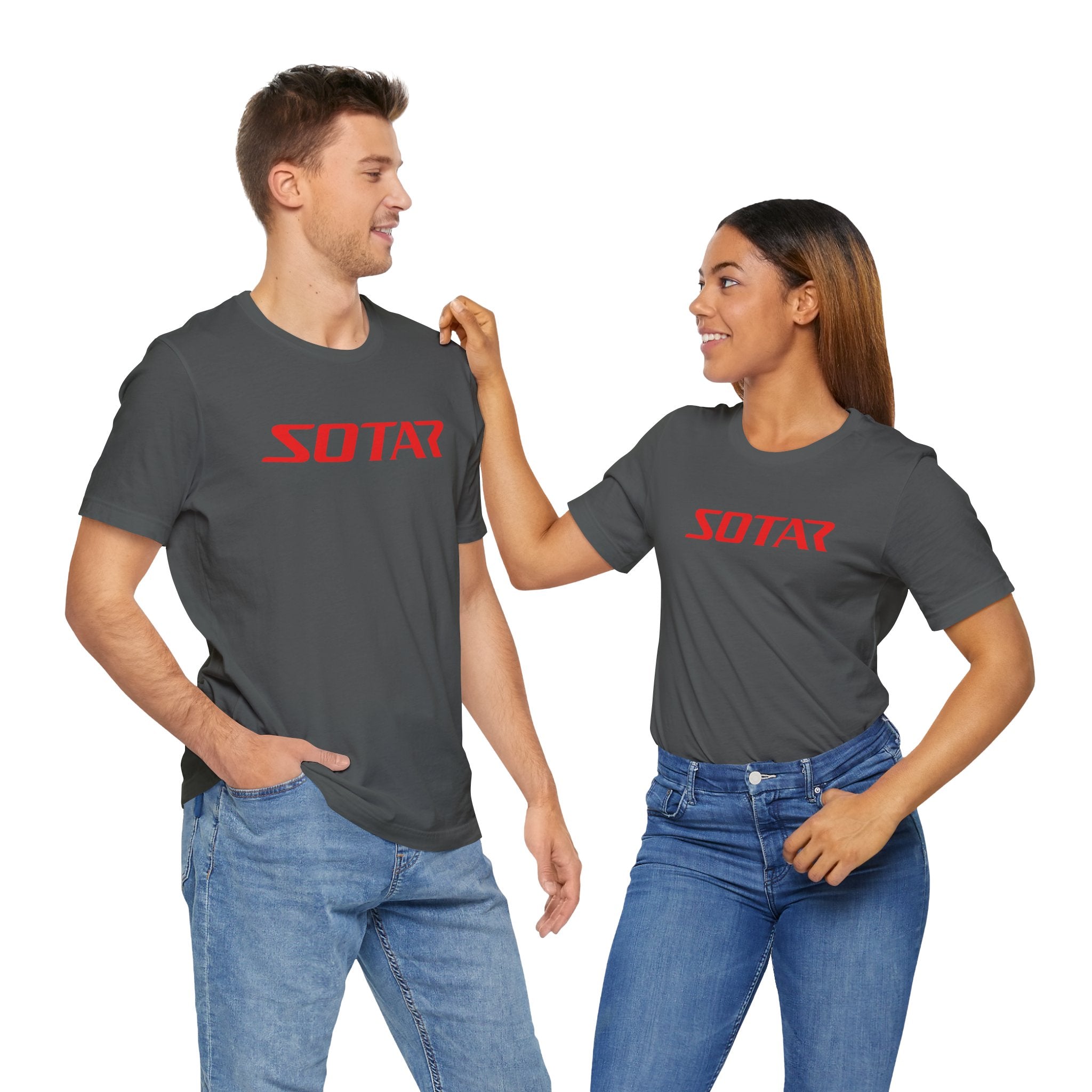 SOTAR Red LOGO Graphic Tee - Unisex Casual T-Shirt, Everyday Outdoor