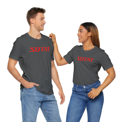 SOTAR Red LOGO Graphic Tee - Unisex Casual T-Shirt, Everyday Outdoor