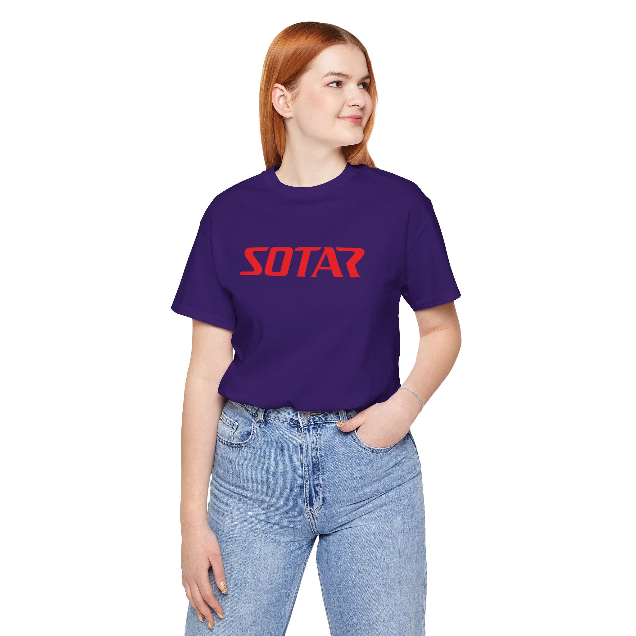 SOTAR Red LOGO Graphic Tee - Unisex Casual T-Shirt, Everyday Outdoor