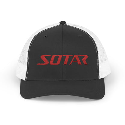 Snapback Trucker Cap -  Red Logo