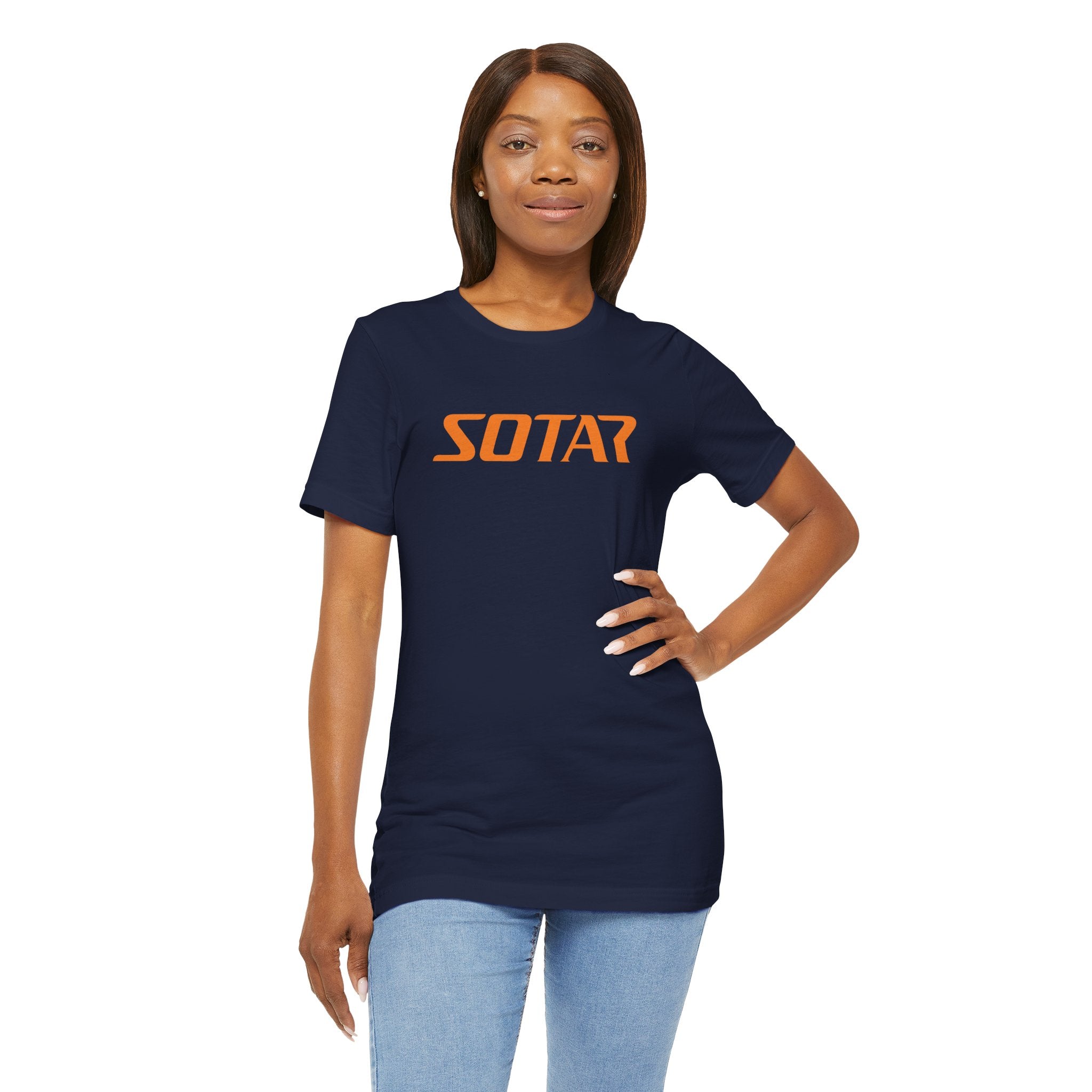 SOTAR Orange LOGO Graphic Tee - Unisex Casual T-Shirt, Everyday Outdoor