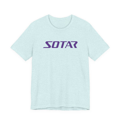 SOTAR Purple LOGO Graphic Tee - Unisex Casual T-Shirt, Everyday Outdoor