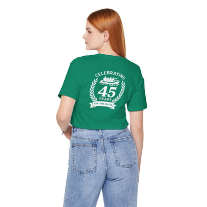 SOTAR White Logo Celebrating 45 Years Unisex Tee, Commemorative Shirt, Whitewater Rafting Anniversary T-Shirt