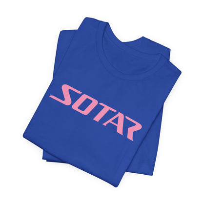 SOTAR Pink LOGO Graphic Tee - Unisex Casual T-Shirt, Everyday Outdoor