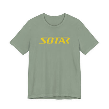 SOTAR Yellow LOGO Graphic Tee - Unisex Casual T-Shirt, Everyday Outdoor