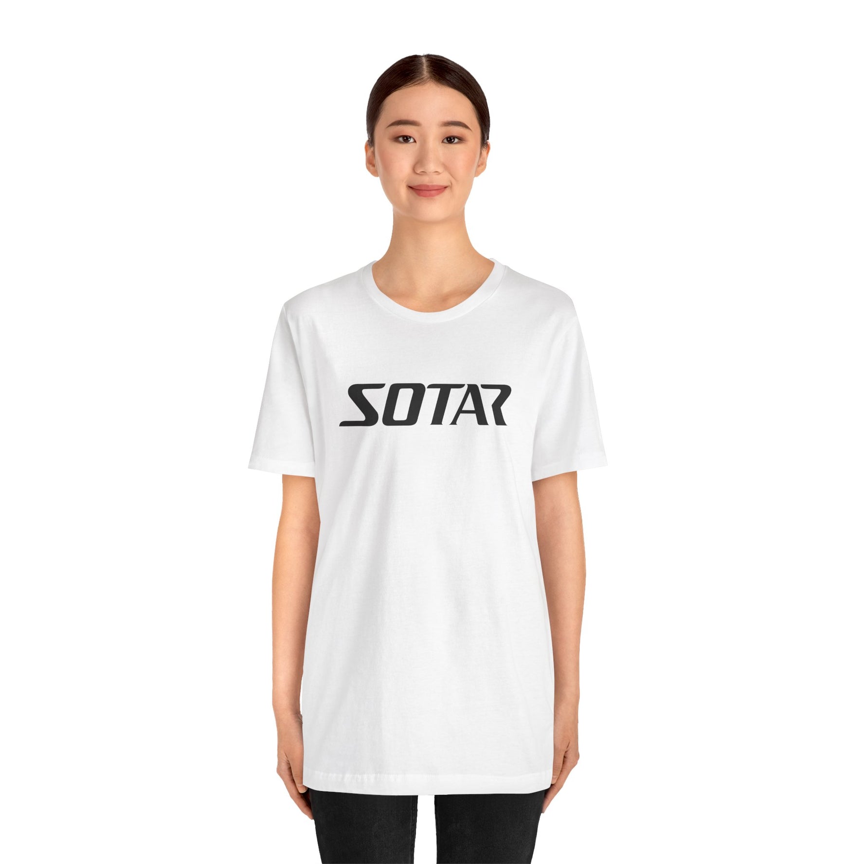 SOTAR Black LOGO Graphic Tee - Unisex Casual T-Shirt, Everyday Outdoor