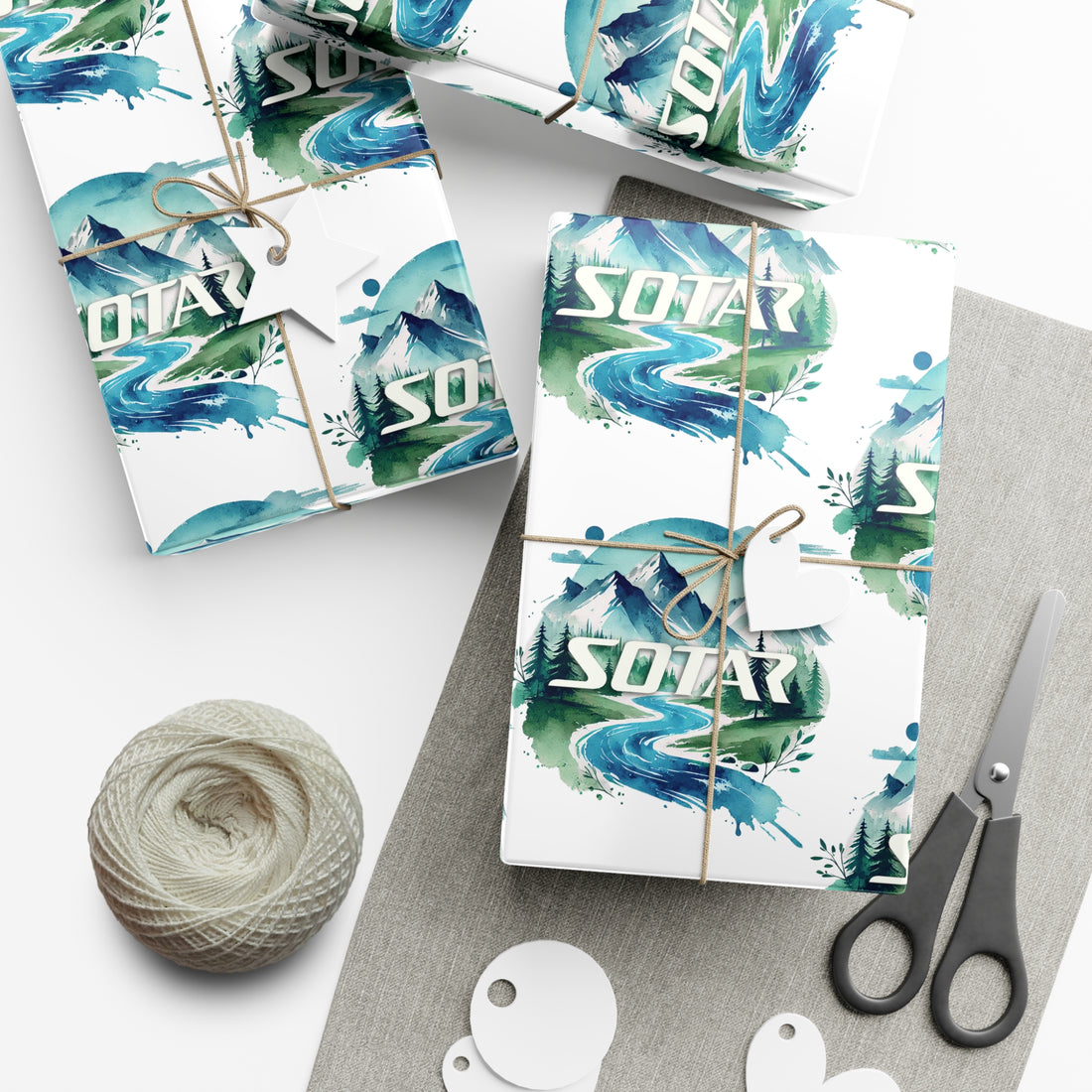 Wrapping Papers for Outdoorsy Folks - Watercolor 201