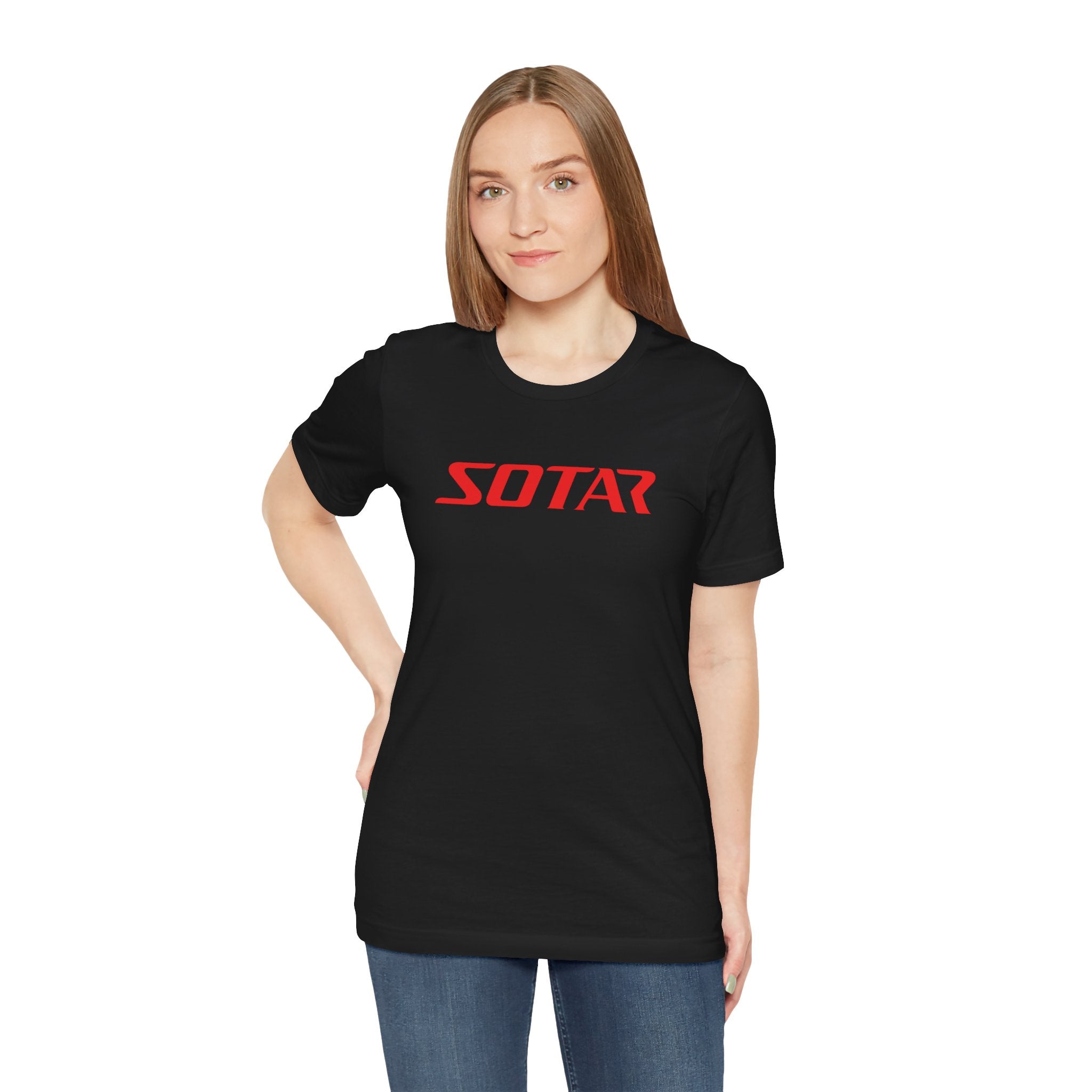 SOTAR Red LOGO Graphic Tee - Unisex Casual T-Shirt, Everyday Outdoor