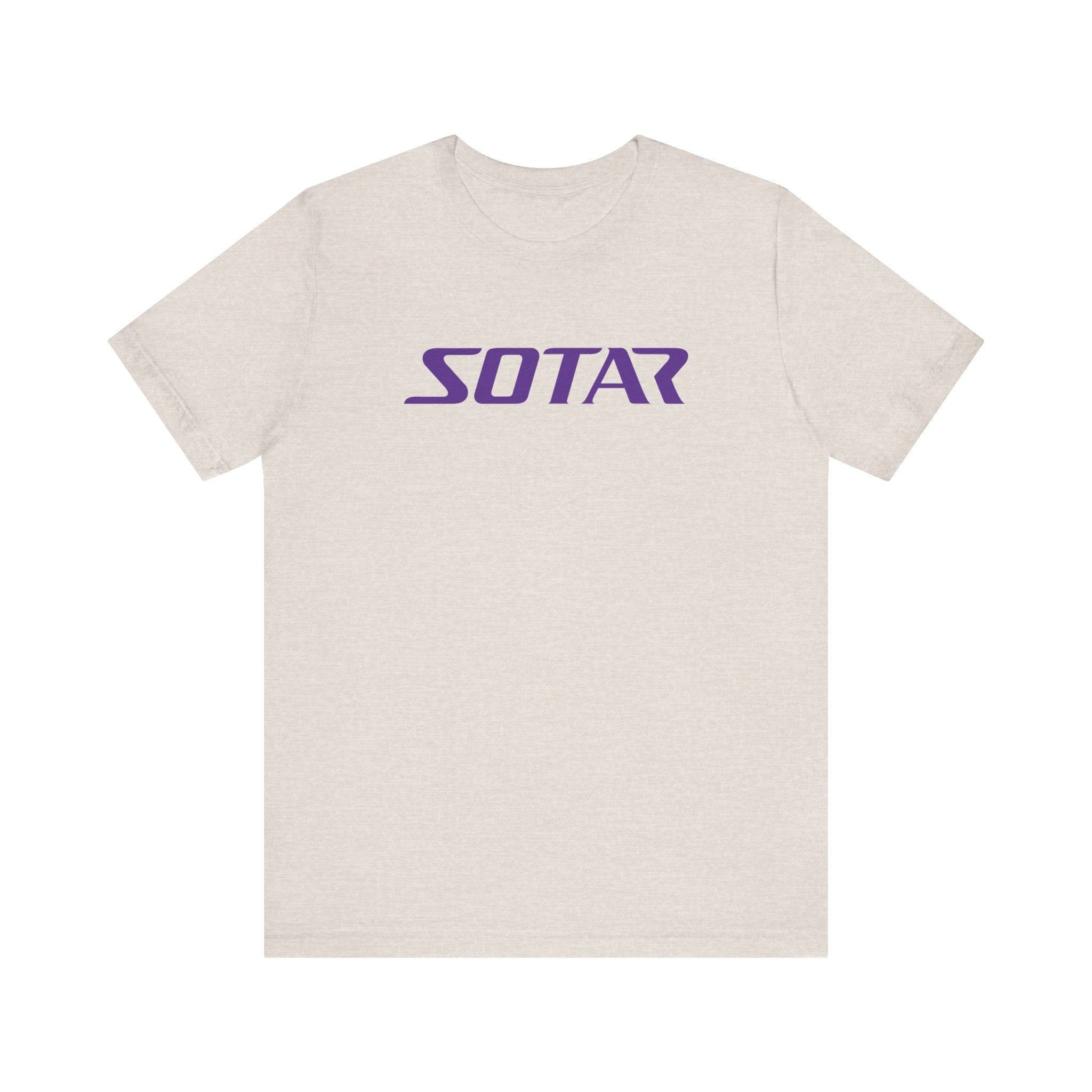 SOTAR Purple LOGO Graphic Tee - Unisex Casual T-Shirt, Everyday Outdoor