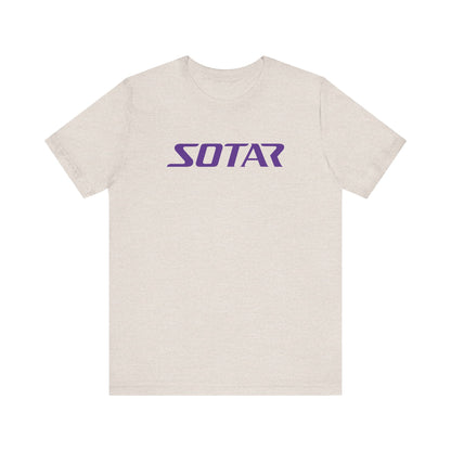 SOTAR Purple LOGO Graphic Tee - Unisex Casual T-Shirt, Everyday Outdoor