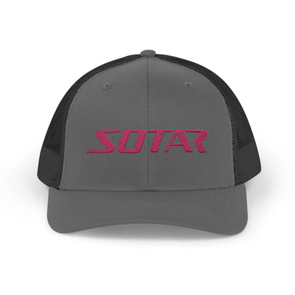 Snapback Trucker Cap - Pink Logo